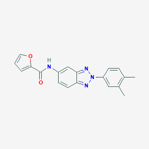 molecular formula C19H16N4O2 B433643 N-[2-(3,4-dimethylphenyl)benzotriazol-5-yl]furan-2-carboxamide CAS No. 332152-44-0