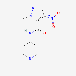 1-METHYL-N-(1-METHYL-4-PIPERIDYL)-4-NITRO-1H-PYRAZOLE-5-CARBOXAMIDE