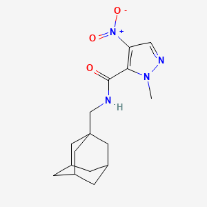 N-(1-adamantylmethyl)-1-methyl-4-nitro-1H-pyrazole-5-carboxamide