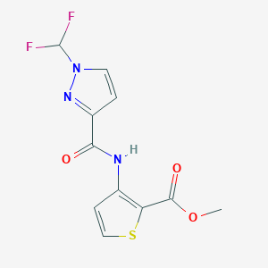 methyl 3-({[1-(difluoromethyl)-1H-pyrazol-3-yl]carbonyl}amino)-2-thiophenecarboxylate