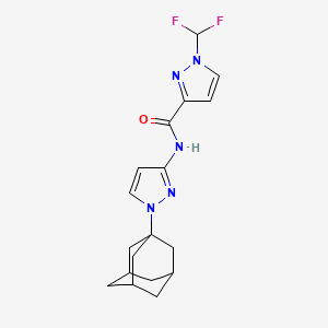 N~3~-[1-(1-ADAMANTYL)-1H-PYRAZOL-3-YL]-1-(DIFLUOROMETHYL)-1H-PYRAZOLE-3-CARBOXAMIDE