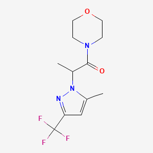 2-[5-METHYL-3-(TRIFLUOROMETHYL)-1H-PYRAZOL-1-YL]-1-MORPHOLINO-1-PROPANONE