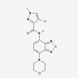 4-BROMO-1-METHYL-N-(7-MORPHOLINO-2,1,3-BENZOXADIAZOL-4-YL)-1H-PYRAZOLE-3-CARBOXAMIDE