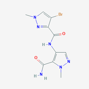 N-[5-(aminocarbonyl)-1-methyl-1H-pyrazol-4-yl]-4-bromo-1-methyl-1H-pyrazole-3-carboxamide