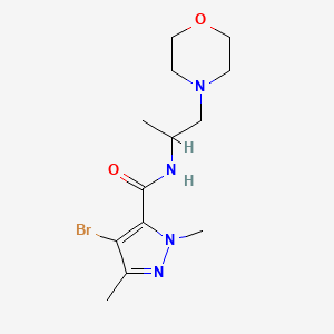 4-BROMO-1,3-DIMETHYL-N~5~-(1-METHYL-2-MORPHOLINOETHYL)-1H-PYRAZOLE-5-CARBOXAMIDE