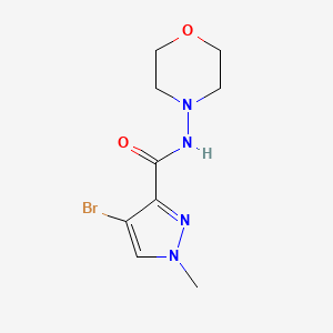 molecular formula C9H13BrN4O2 B4336743 4-BROMO-1-METHYL-N-MORPHOLINO-1H-PYRAZOLE-3-CARBOXAMIDE 