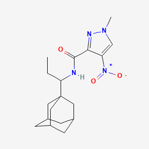 N-[1-(1-adamantyl)propyl]-1-methyl-4-nitro-1H-pyrazole-3-carboxamide