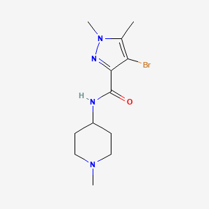 4-BROMO-1,5-DIMETHYL-N-(1-METHYL-4-PIPERIDYL)-1H-PYRAZOLE-3-CARBOXAMIDE