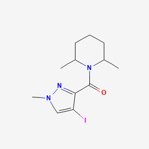 (2,6-DIMETHYLPIPERIDINO)(4-IODO-1-METHYL-1H-PYRAZOL-3-YL)METHANONE