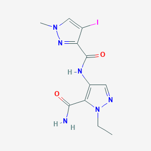 N-[5-(aminocarbonyl)-1-ethyl-1H-pyrazol-4-yl]-4-iodo-1-methyl-1H-pyrazole-3-carboxamide