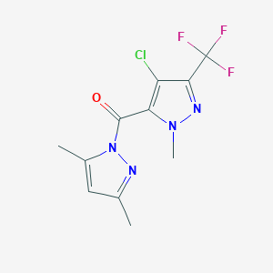 [4-chloro-1-methyl-3-(trifluoromethyl)-1H-pyrazol-5-yl](3,5-dimethyl-1H-pyrazol-1-yl)methanone