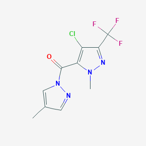 [4-chloro-1-methyl-3-(trifluoromethyl)-1H-pyrazol-5-yl](4-methyl-1H-pyrazol-1-yl)methanone