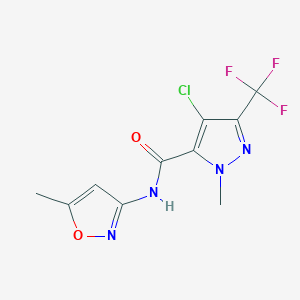 4-chloro-1-methyl-N-(5-methyl-3-isoxazolyl)-3-(trifluoromethyl)-1H-pyrazole-5-carboxamide