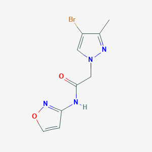 2-(4-bromo-3-methyl-1H-pyrazol-1-yl)-N-3-isoxazolylacetamide