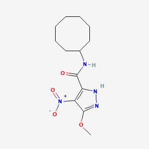 N-cyclooctyl-3-methoxy-4-nitro-1H-pyrazole-5-carboxamide