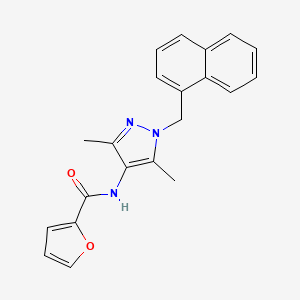 N~2~-[3,5-DIMETHYL-1-(1-NAPHTHYLMETHYL)-1H-PYRAZOL-4-YL]-2-FURAMIDE