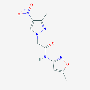 N-(5-methyl-3-isoxazolyl)-2-(3-methyl-4-nitro-1H-pyrazol-1-yl)acetamide