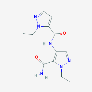 1-ethyl-4-{[(1-ethyl-1H-pyrazol-5-yl)carbonyl]amino}-1H-pyrazole-5-carboxamide