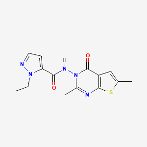 N~5~-[2,6-DIMETHYL-4-OXOTHIENO[2,3-D]PYRIMIDIN-3(4H)-YL]-1-ETHYL-1H-PYRAZOLE-5-CARBOXAMIDE