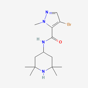 4-BROMO-1-METHYL-N-(2,2,6,6-TETRAMETHYL-4-PIPERIDYL)-1H-PYRAZOLE-5-CARBOXAMIDE