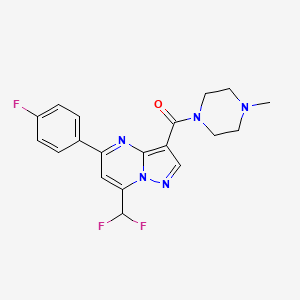 [7-(DIFLUOROMETHYL)-5-(4-FLUOROPHENYL)PYRAZOLO[1,5-A]PYRIMIDIN-3-YL](4-METHYLPIPERAZINO)METHANONE