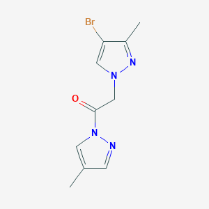 molecular formula C10H11BrN4O B4337181 2-(4-BROMO-3-METHYL-1H-PYRAZOL-1-YL)-1-(4-METHYL-1H-PYRAZOL-1-YL)-1-ETHANONE 