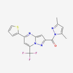 (3,5-DIMETHYL-1H-PYRAZOL-1-YL)[5-(2-THIENYL)-7-(TRIFLUOROMETHYL)PYRAZOLO[1,5-A]PYRIMIDIN-2-YL]METHANONE