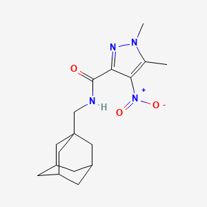 N-(1-adamantylmethyl)-1,5-dimethyl-4-nitro-1H-pyrazole-3-carboxamide