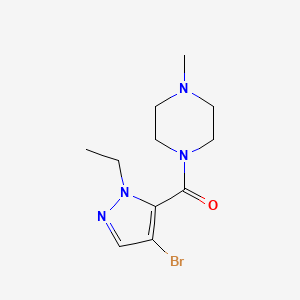 (4-BROMO-1-ETHYL-1H-PYRAZOL-5-YL)(4-METHYLPIPERAZINO)METHANONE