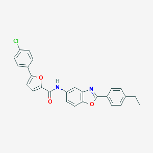 5-(4-chlorophenyl)-N-[2-(4-ethylphenyl)-1,3-benzoxazol-5-yl]-2-furamide