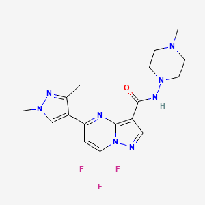 5-(1,3-DIMETHYL-1H-PYRAZOL-4-YL)-N-(4-METHYLPIPERAZINO)-7-(TRIFLUOROMETHYL)PYRAZOLO[1,5-A]PYRIMIDINE-3-CARBOXAMIDE