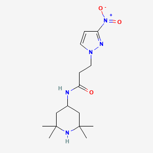 3-(3-NITRO-1H-PYRAZOL-1-YL)-N-(2,2,6,6-TETRAMETHYL-4-PIPERIDYL)PROPANAMIDE