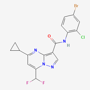 N-(4-bromo-2-chlorophenyl)-5-cyclopropyl-7-(difluoromethyl)pyrazolo[1,5-a]pyrimidine-3-carboxamide