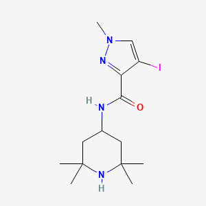 4-IODO-1-METHYL-N-(2,2,6,6-TETRAMETHYL-4-PIPERIDYL)-1H-PYRAZOLE-3-CARBOXAMIDE