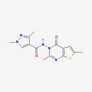 N-(2,6-dimethyl-4-oxothieno[2,3-d]pyrimidin-3(4H)-yl)-1,3-dimethyl-1H-pyrazole-4-carboxamide