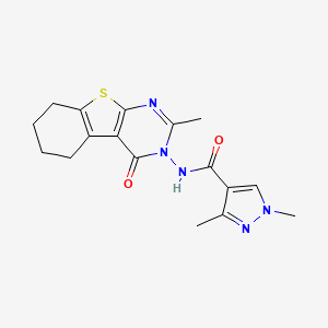 1,3-DIMETHYL-N-[2-METHYL-4-OXO-5,6,7,8-TETRAHYDRO[1]BENZOTHIENO[2,3-D]PYRIMIDIN-3(4H)-YL]-1H-PYRAZOLE-4-CARBOXAMIDE