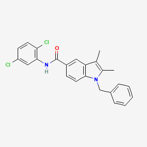 1-benzyl-N-(2,5-dichlorophenyl)-2,3-dimethyl-1H-indole-5-carboxamide