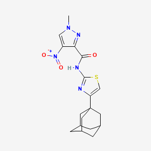 N-[4-(1-adamantyl)-1,3-thiazol-2-yl]-1-methyl-4-nitro-1H-pyrazole-3-carboxamide