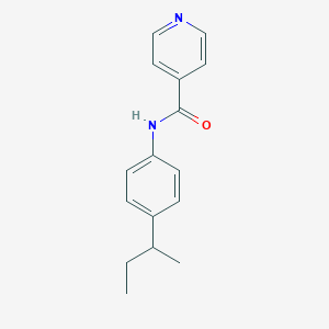 molecular formula C16H18N2O B433755 N-(4-butan-2-ylphenyl)pyridine-4-carboxamide CAS No. 544667-76-7