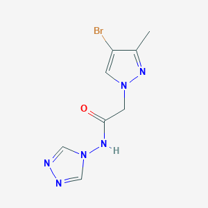 2-(4-BROMO-3-METHYL-1H-PYRAZOL-1-YL)-N~1~-(4H-1,2,4-TRIAZOL-4-YL)ACETAMIDE