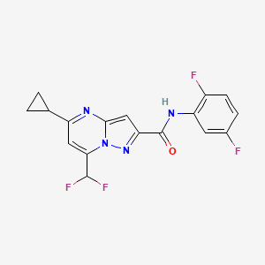 5-cyclopropyl-7-(difluoromethyl)-N-(2,5-difluorophenyl)pyrazolo[1,5-a]pyrimidine-2-carboxamide