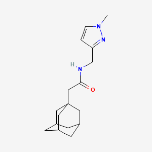 2-(1-adamantyl)-N-[(1-methyl-1H-pyrazol-3-yl)methyl]acetamide