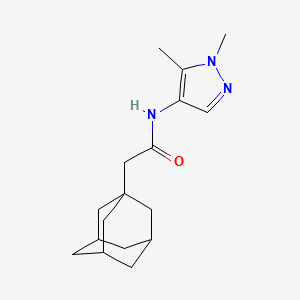 2-(1-adamantyl)-N-(1,5-dimethyl-1H-pyrazol-4-yl)acetamide