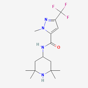 1-METHYL-N-(2,2,6,6-TETRAMETHYL-4-PIPERIDYL)-3-(TRIFLUOROMETHYL)-1H-PYRAZOLE-5-CARBOXAMIDE