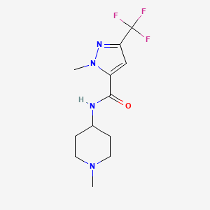 1-METHYL-N-(1-METHYL-4-PIPERIDYL)-3-(TRIFLUOROMETHYL)-1H-PYRAZOLE-5-CARBOXAMIDE