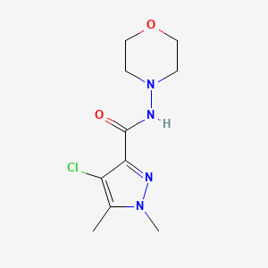 4-CHLORO-1,5-DIMETHYL-N-MORPHOLINO-1H-PYRAZOLE-3-CARBOXAMIDE