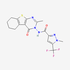 1-METHYL-N~3~-[2-METHYL-4-OXO-5,6,7,8-TETRAHYDRO[1]BENZOTHIENO[2,3-D]PYRIMIDIN-3(4H)-YL]-5-(TRIFLUOROMETHYL)-1H-PYRAZOLE-3-CARBOXAMIDE