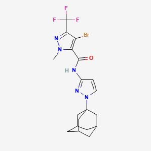 N-[1-(1-adamantyl)-1H-pyrazol-3-yl]-4-bromo-1-methyl-3-(trifluoromethyl)-1H-pyrazole-5-carboxamide