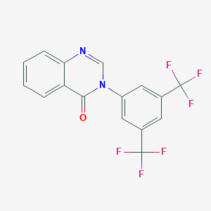 molecular formula C16H8F6N2O B433779 3-[3,5-Bis(trifluoromethyl)phenyl]quinazolin-4-one CAS No. 331983-30-3