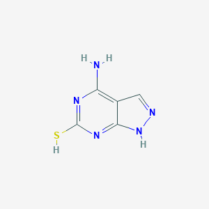 molecular formula C5H5N5S B043378 4-氨基-6-巯基吡唑并[3,4-d]嘧啶 CAS No. 23771-52-0